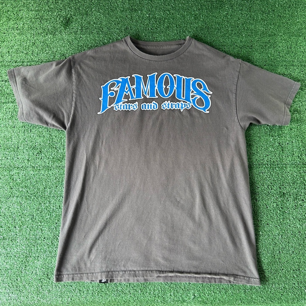 Vintage y2k Famous Stars and Straps grey t-shirt. No tag measurements in pics.